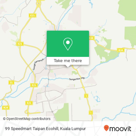 99 Speedmart Taipan Ecohill map