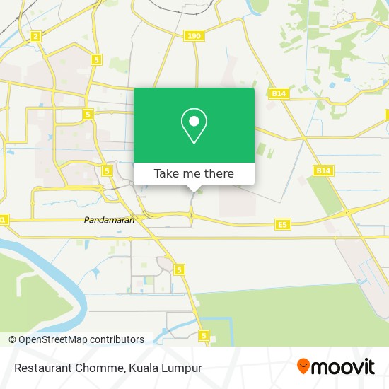 Restaurant Chomme map