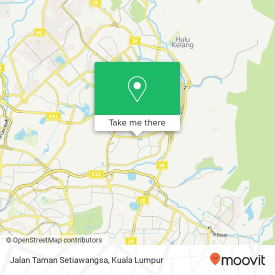 Peta Jalan Taman Setiawangsa