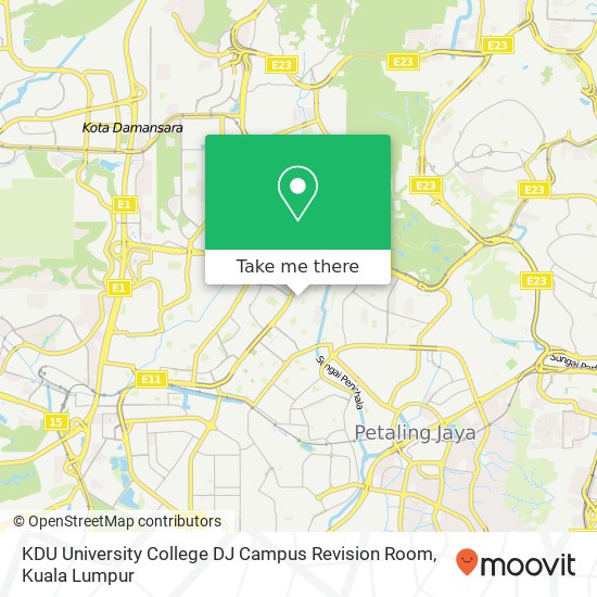 KDU University College DJ Campus Revision Room map