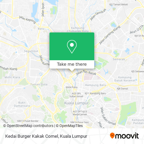 Kedai Burger Kakak Comel map