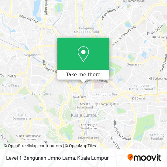 Level 1 Bangunan Umno Lama map