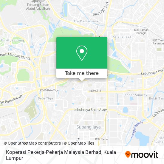 Koperasi Pekerja-Pekerja Malaysia Berhad map