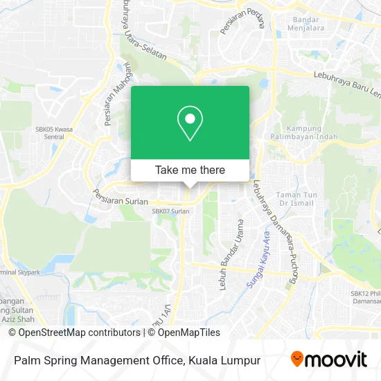 Palm Spring Management Office map