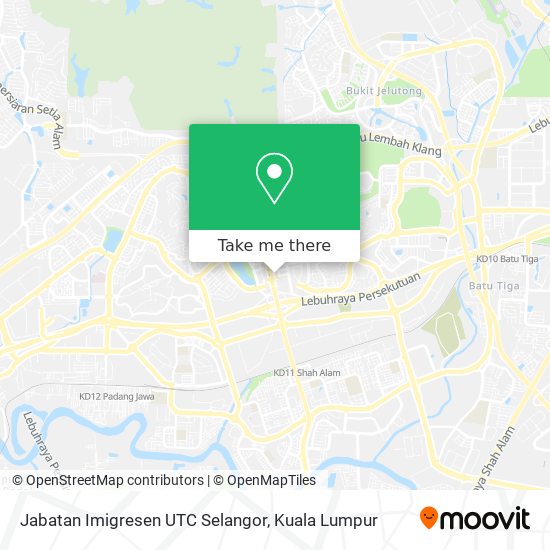 How To Get To Jabatan Imigresen Utc Selangor In Shah Alam By Bus Or Mrt Lrt