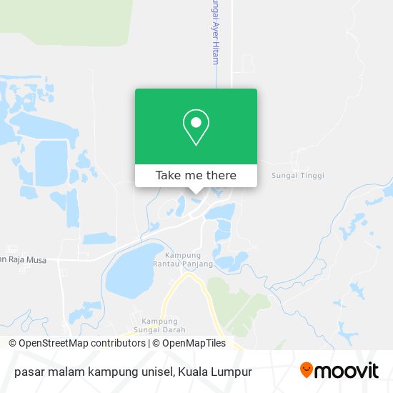 Peta pasar malam kampung unisel