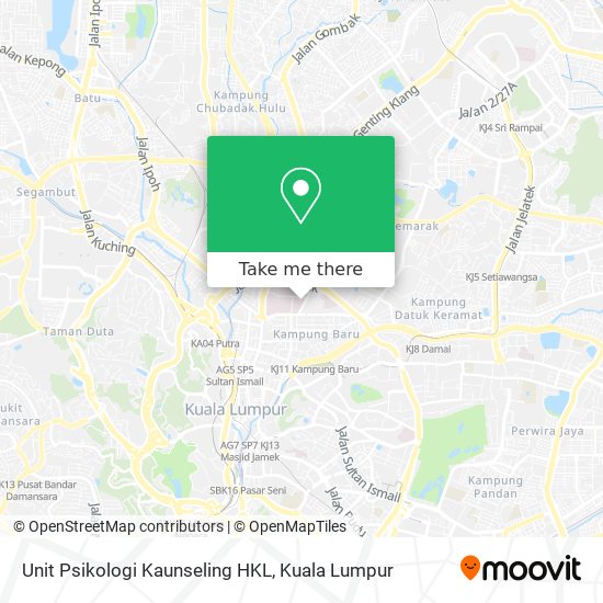 Unit Psikologi Kaunseling HKL map