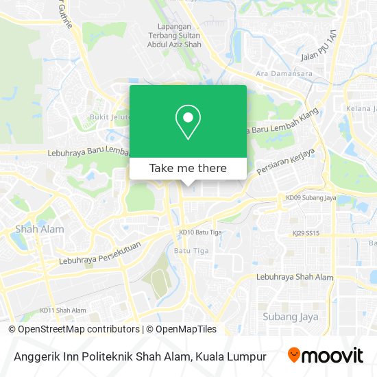 Peta Anggerik Inn Politeknik Shah Alam