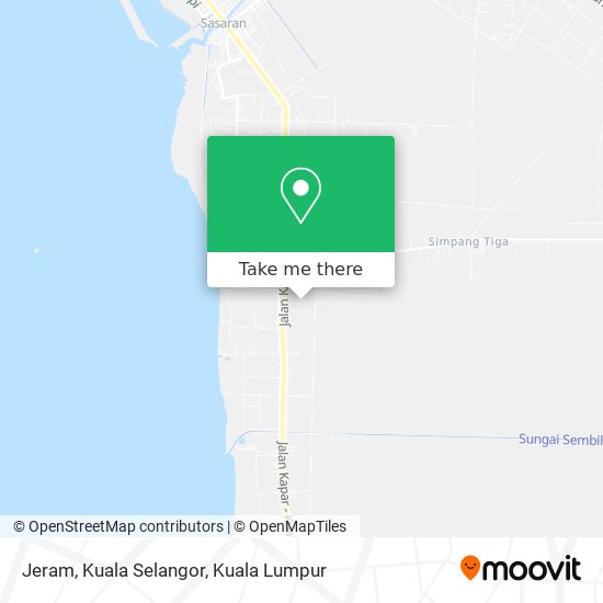 Peta Jeram, Kuala Selangor