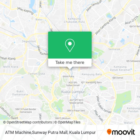 Peta ATM Machine,Sunway Putra Mall