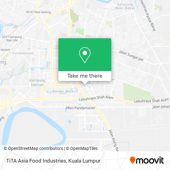 TiTA Asia Food Industries map