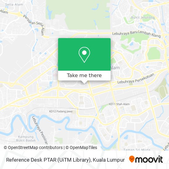 Reference Desk PTAR (UiTM Library) map