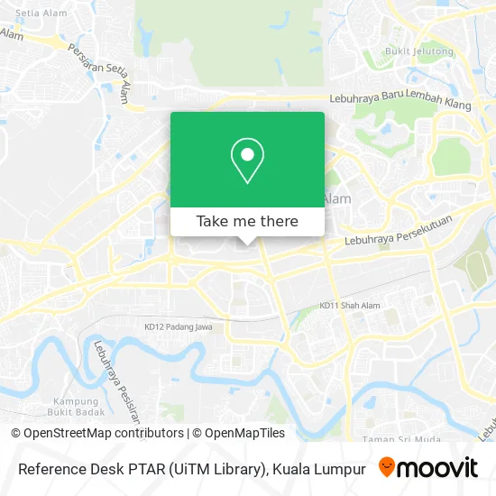 Reference Desk PTAR (UiTM Library) map