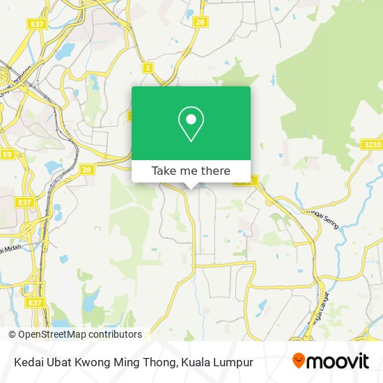 Kedai Ubat Kwong Ming Thong map
