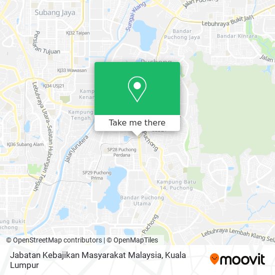 Jabatan Kebajikan Masyarakat Malaysia map