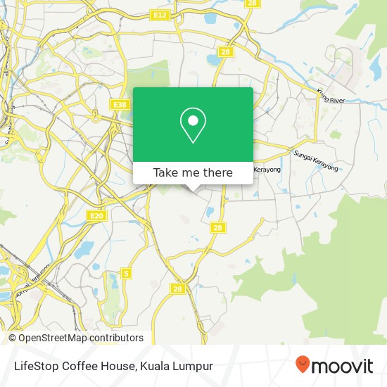 LifeStop Coffee House map