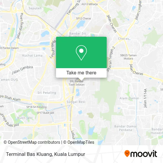 Terminal Bas Kluang map