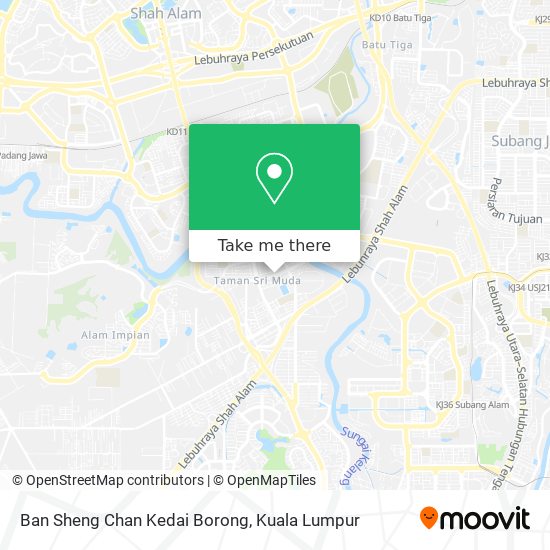 Peta Ban Sheng Chan Kedai Borong