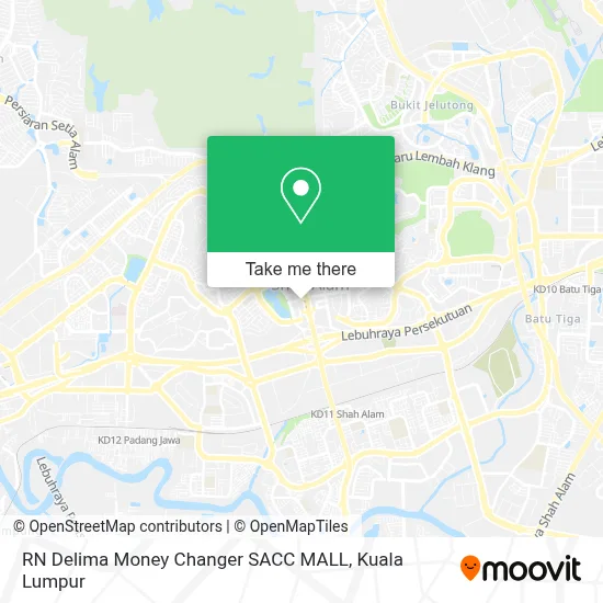 RN Delima Money Changer SACC MALL map