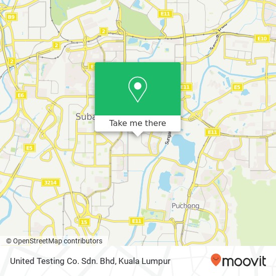 United Testing Co. Sdn. Bhd map