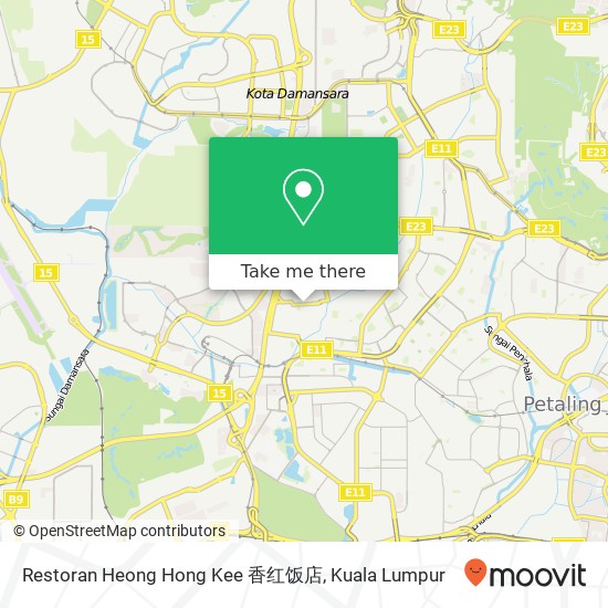 Restoran Heong Hong Kee 香红饭店 map
