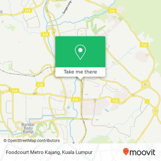 Foodcourt Metro Kajang map