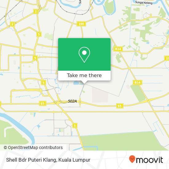 Shell Bdr Puteri Klang map