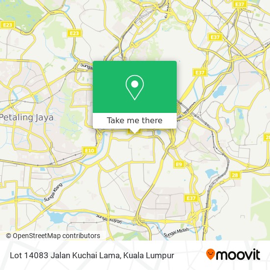 Lot 14083 Jalan Kuchai Lama map