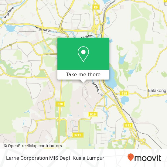 Larrie Corporation MIS Dept map
