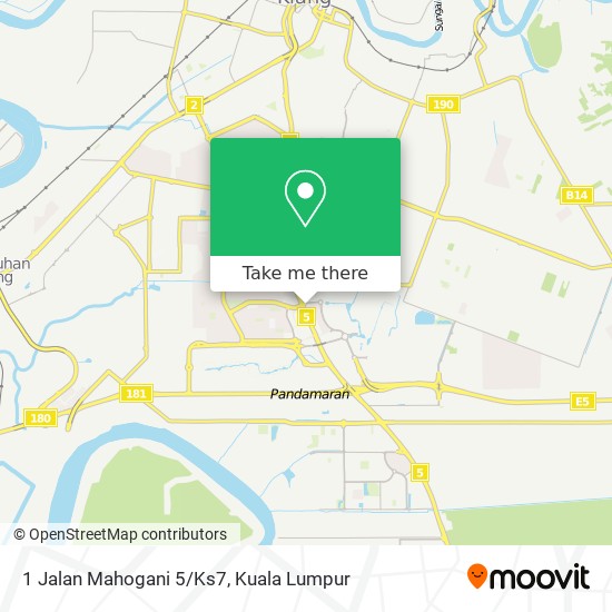 1 Jalan Mahogani 5/Ks7 map