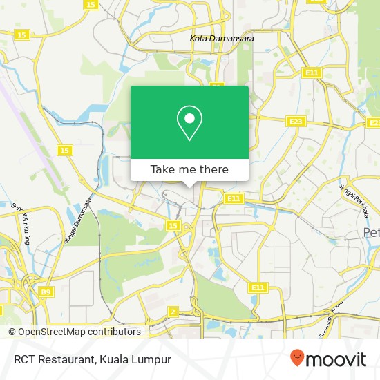 RCT Restaurant map