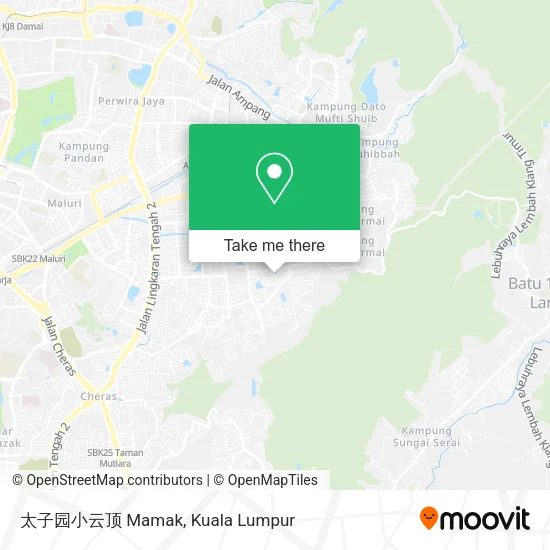 太子园小云顶 Mamak map