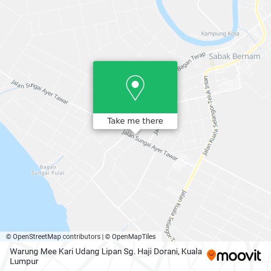 Warung Mee Kari Udang Lipan Sg. Haji Dorani map