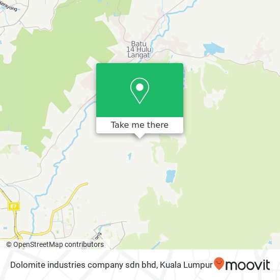 Dolomite industries company sdn bhd map