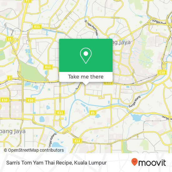 Sam's Tom Yam Thai Recipe map