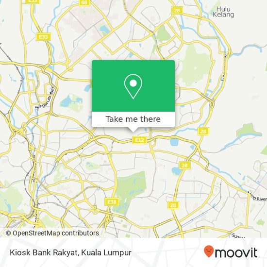 Kiosk Bank Rakyat map