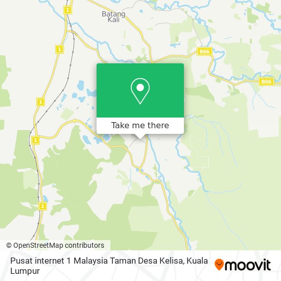 Pusat internet 1 Malaysia Taman Desa Kelisa map