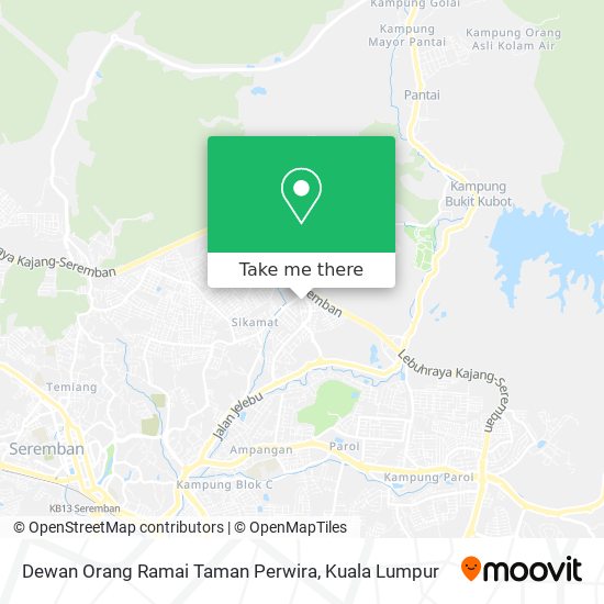 Peta Dewan Orang Ramai Taman Perwira