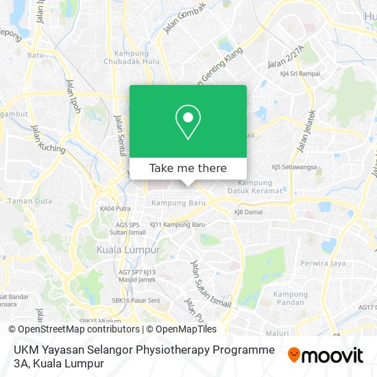 Peta UKM Yayasan Selangor Physiotherapy Programme 3A