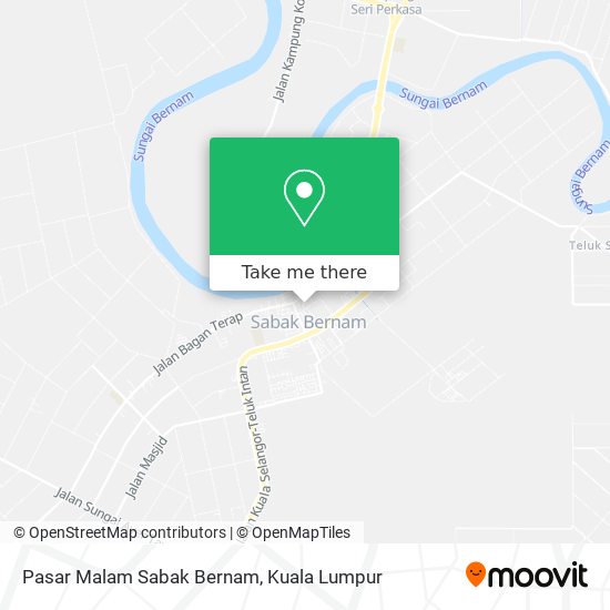 Pasar Malam Sabak Bernam map