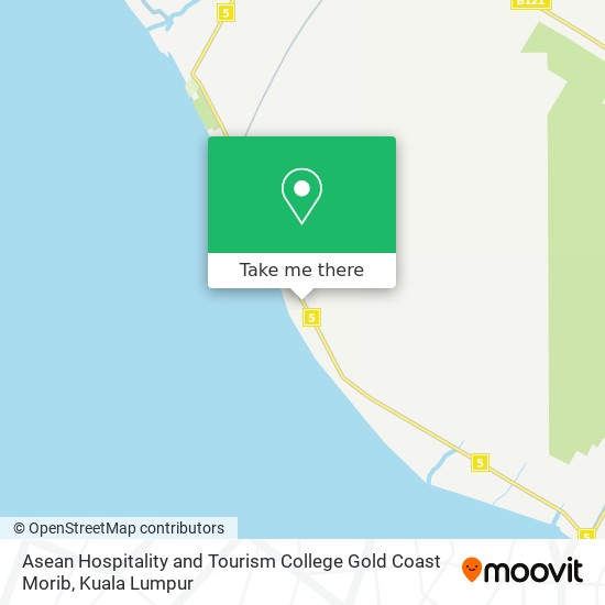 Asean Hospitality and Tourism College Gold Coast Morib map