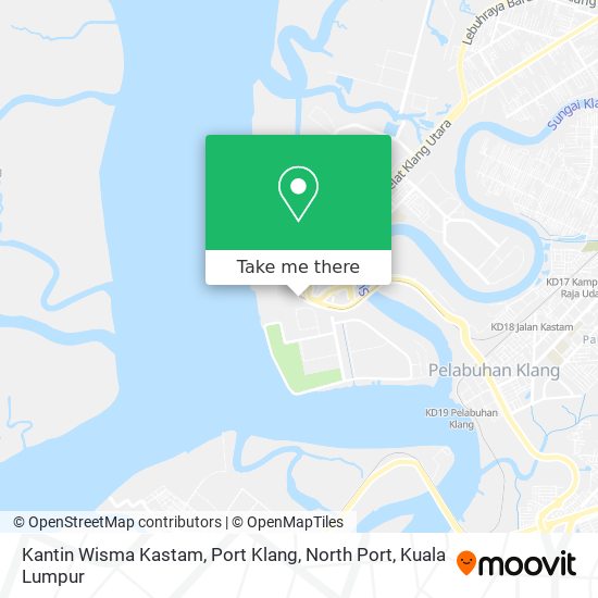 Peta Kantin Wisma Kastam, Port Klang, North Port