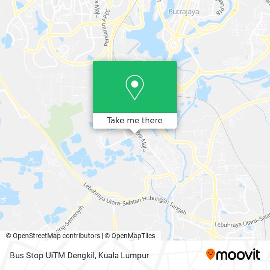 Bus Stop UiTM Dengkil map