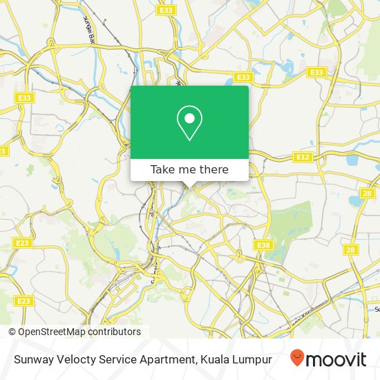 Sunway Velocty Service Apartment map