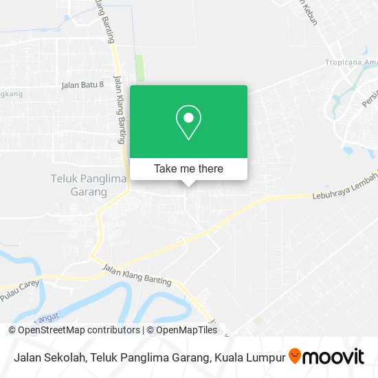 Jalan Sekolah, Teluk Panglima Garang map