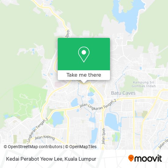 Peta Kedai Perabot Yeow Lee