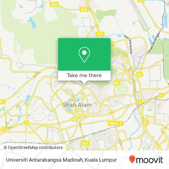 Universiti Antarabangsa Madinah map