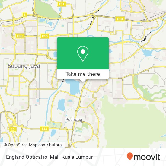 England Optical ioi Mall map