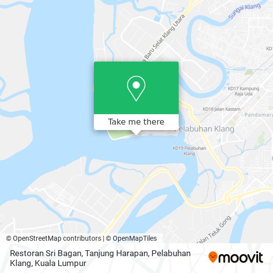 Restoran Sri Bagan, Tanjung Harapan, Pelabuhan Klang map