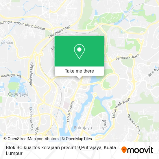Peta Blok 3C kuartes kerajaan presint 9,Putrajaya